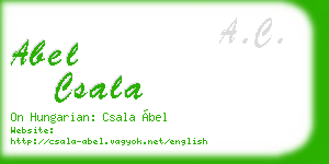 abel csala business card